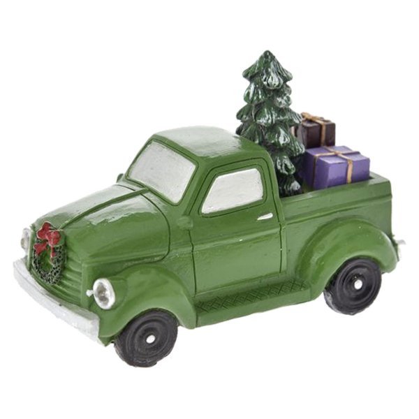 Χριστουγεννιάτικο Διακοσμητικό Αυτοκινητάκι Πράσινο με LED (9cm)